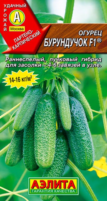 Огурец Бурундучок 10шт (Аэлита)