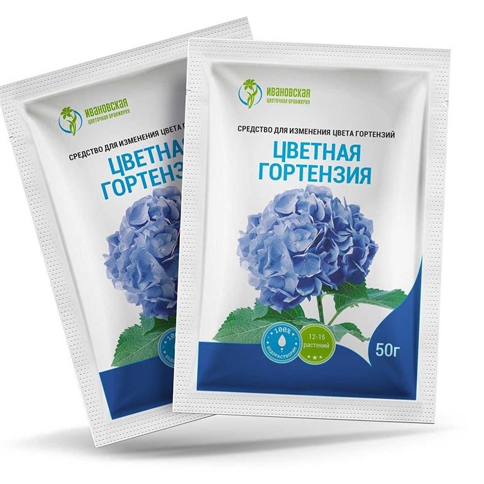 Ср-во д/изменения цвета гортензий "Гортензия цветная" 50гр
