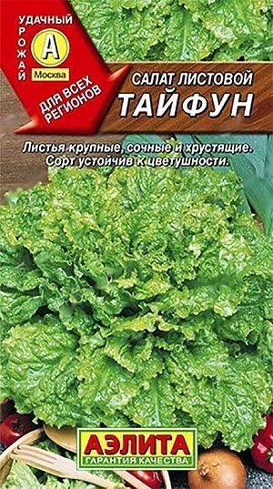 Салат Тайфун листовой 0,5 г Аэлита