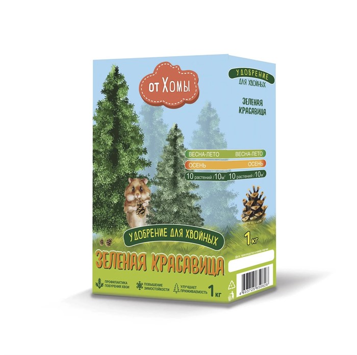 Удобрение Зеленая красавица 1 кг для хвойных Ивановское