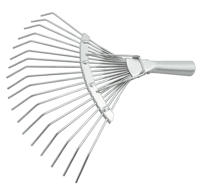 Грабли веерные 18-зуб. б/черенка круглый зуб Сибртех