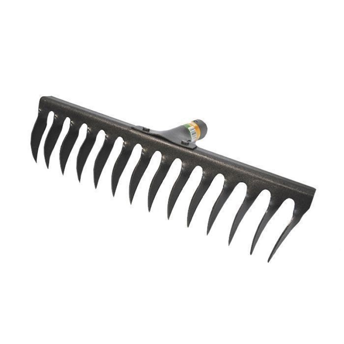 Грабли 14-зуб витые, рельс.сталь "Урожайная сотка" краш. дер/ч R106-14t М1542ф