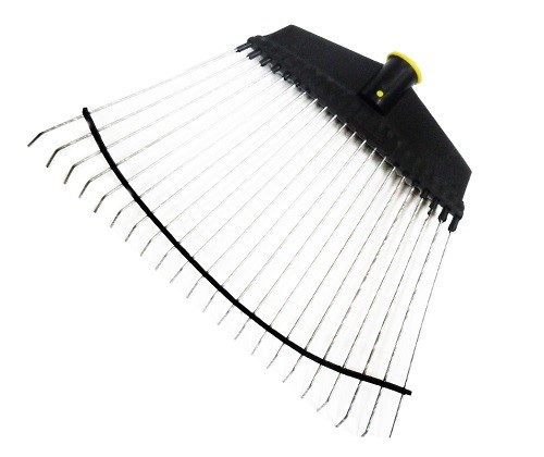 Грабли Веерные 22-зубые проволочные  оцинк/пласт Евро б/ч О0803