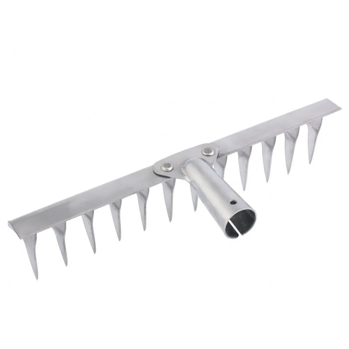 Грабли витые 12-зуб нерж. б/черен. Сибртех 61753