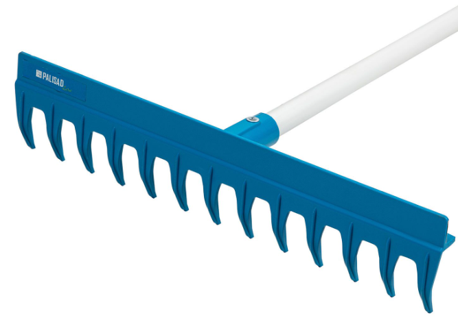 Грабли 13-зуб полипроп. с ребром жестк. с металл. черенком