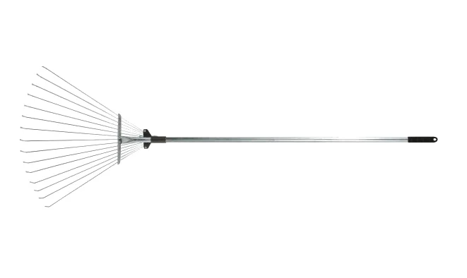 Грабли веерные 15-зуб. метал. черен. раздвижн. 180-650мм длина 1245-1600мм FIT 77008