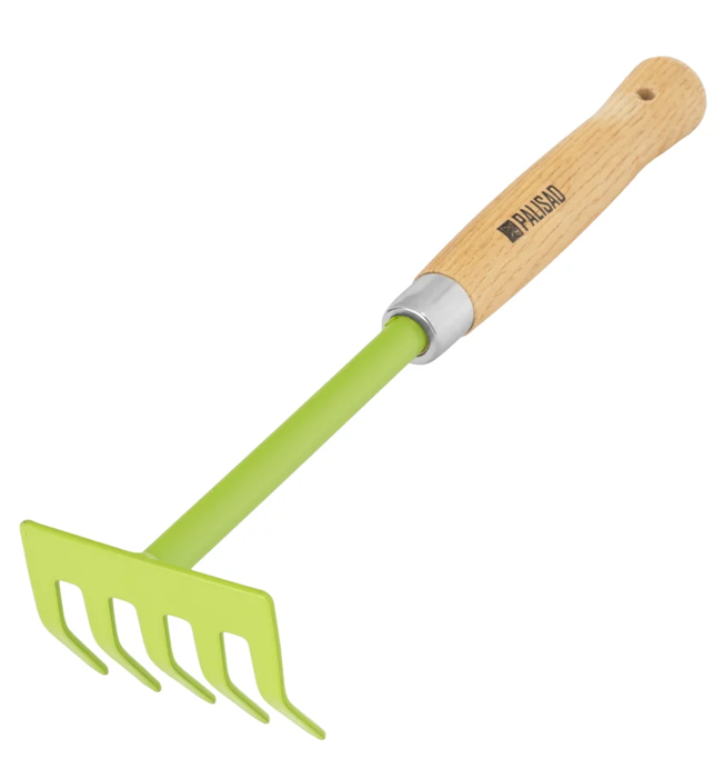 Грабли 5-зуб 340мм дерев. ручка Palisad 61755