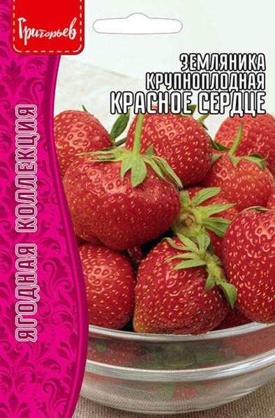 Земляника крупноплодная Красное Сердце 20шт.ЧК