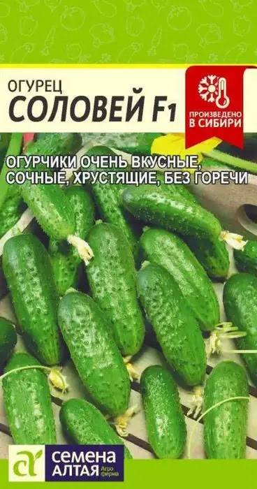 Огурец Соловей F1, 0,3 гр. (Семена Алтая)