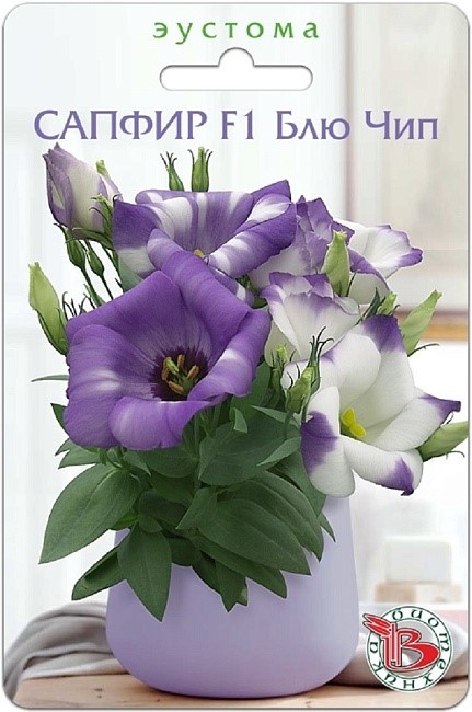 Эустома Сапфир F1 Блю Чип крупноцветковая 5шт РА/Садовита