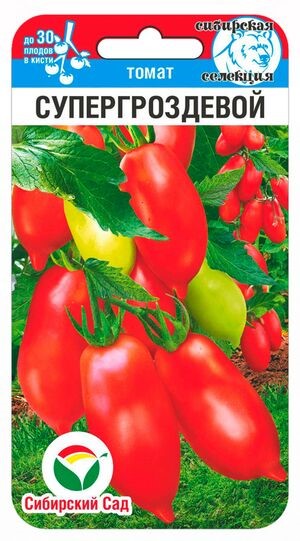 Томат Супергроздевой 20шт (Сиб Сад)