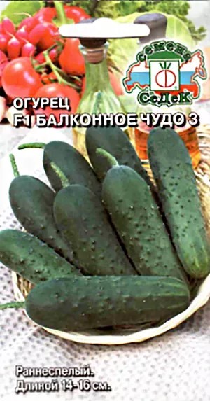 Огурец Балконное чудо 3 F1 0,2гр Седек