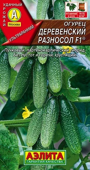 Огурец Деревенский разносол F1 10шт (Аэлита)