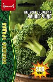 Капуста брокколи Раннее чудо 200шт Григорьев