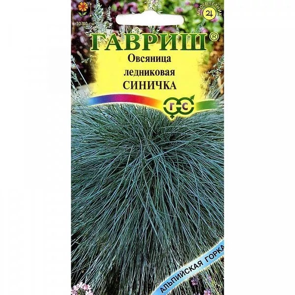 Овсяница ледниковая Синичка/Альпийская горка 0,1гр/10