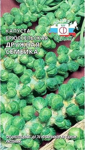 Капуста брюссельская Дружная семейка 0,3гр Седек