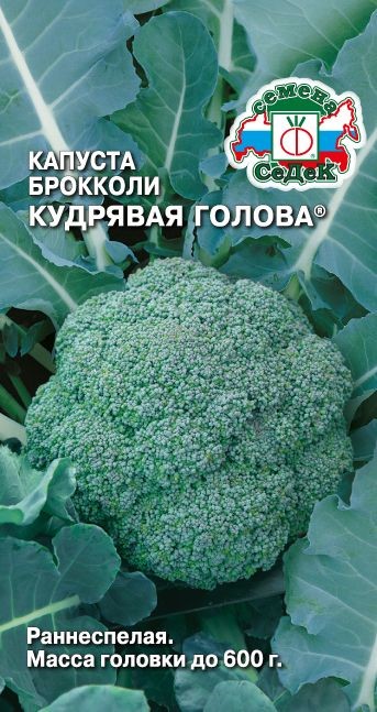 Капуста броколли Кудрявая голова 0,5гр Седек