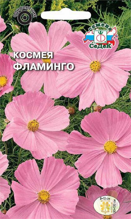 Космея Фламинго (бипиннатус, нежно-розовая) Седек