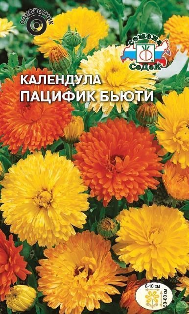 Календула Пацифик Бьюти (махровая смесь) Седек
