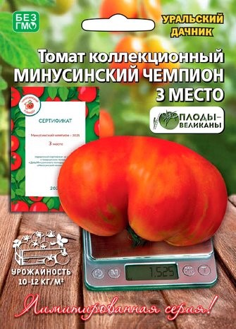 Томат коллекционный Минусинский чемпион место 3 (УД) Е/П Б/Ф [светокультура]