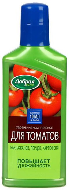 Удобрение Добрая Сила для томатов баклажанов перцев 250 мл