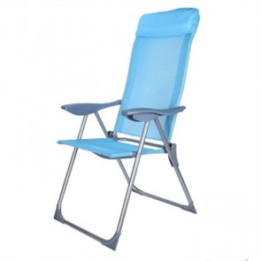 Кресло-шезлонг складное 38х58х110 см синий 'Твой Пикник' GB-009 Д0622