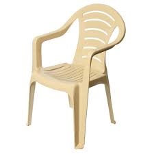 Стул-кресло пластм. бежевое М8150 ЖВ351