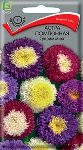 Астра (однолетняя) помпонная Суприм микс 0,3гр.Поиск