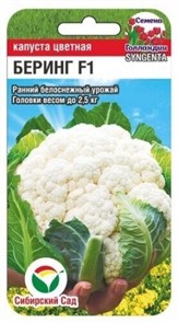 Капуста цветная Беринг F1 10шт СС