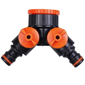 Адаптер тройник с двумя кранами в/р 1" и ред.3/4*1" АР1019 Аквапульс