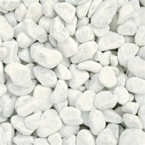 Галька Мраморная белая фракция 20-40мм 30кг +/-10%