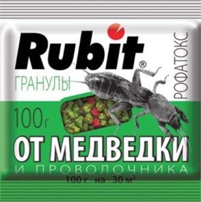 Гранулы от медведки "Rubit" 100гр