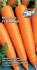 Морковь Канада F1 100шт Седек