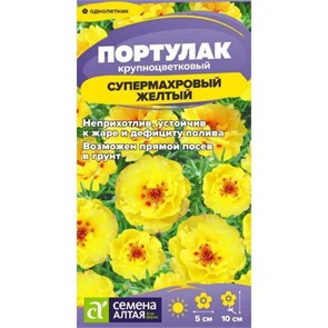 Цветы Портулак Супермахровый Желтый
