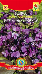 Долихос (бобы гиацинтовые) Фиолетовые гирлянды 1гр Плазма